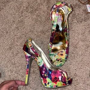 Floral heels
